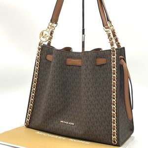 Michael Kors Mina Large Chain Shoulder Bag